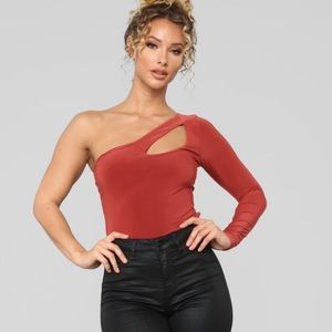 One shoulder bodysuit